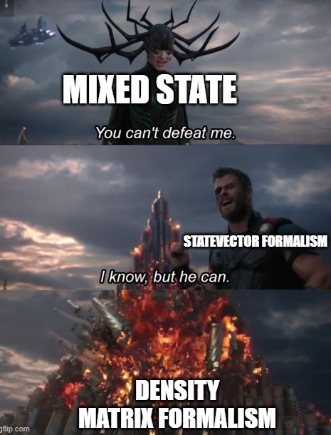 Density matrix meme